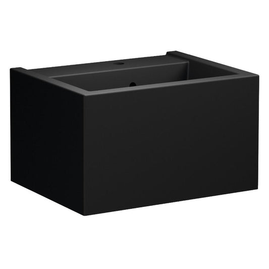 KANAAL Keramik-Waschtisch 60x46,5cm, schwarz matt