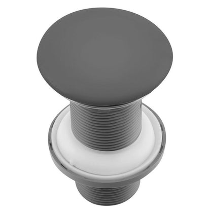 Ablaufgarnitur 5/4“ click-clack, Keramik Stopfen, H. 20-70 mm, Anthrazit