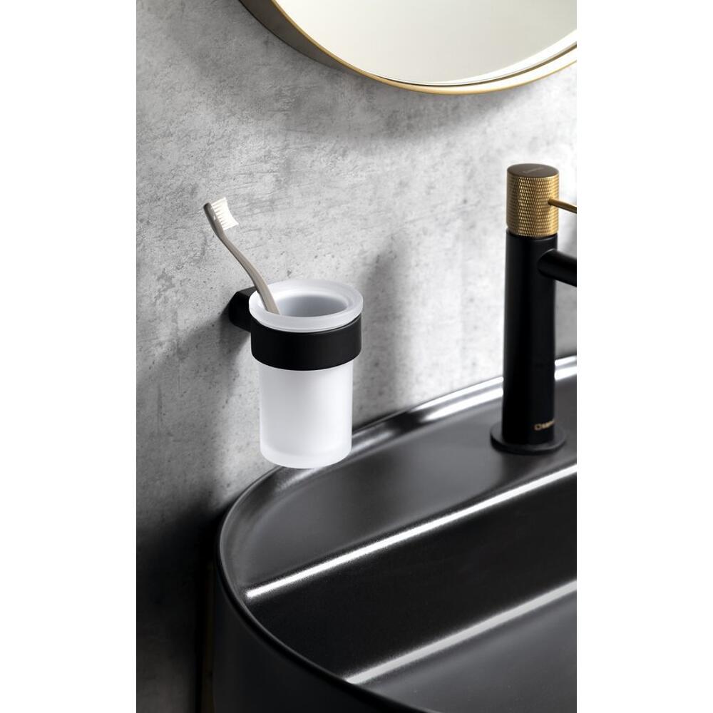 PIRENEI Glas, Milchglas, Schwarz matt