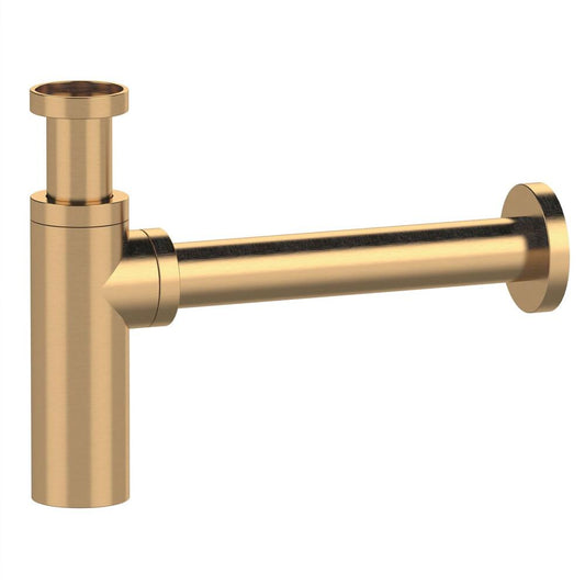 Waschtisch Siphon 5/4", Auslauf 32mm, Gold matt