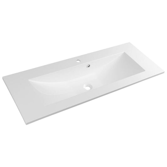 YUKON Waschtisch 120x45cm, Gussmarmor, weiß