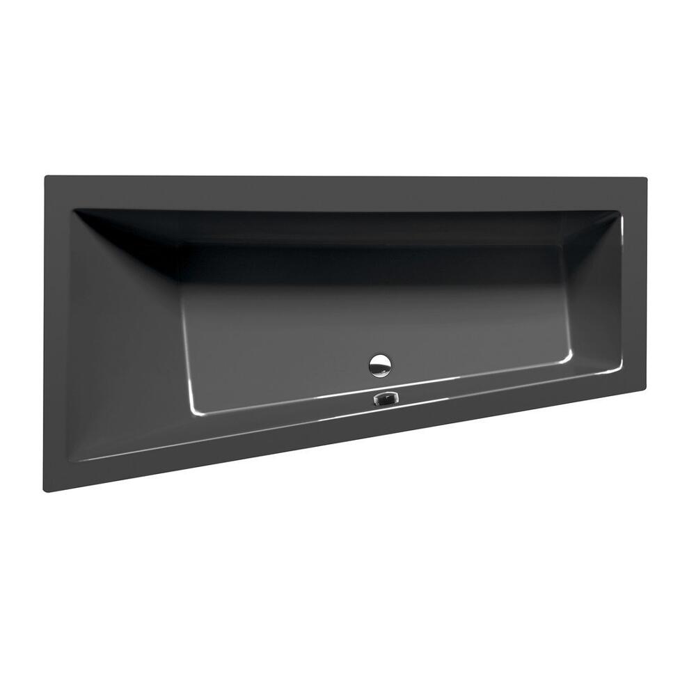 Raumspar Badewanne ANDRA, 170x90x45cm, links, dunkelgrau