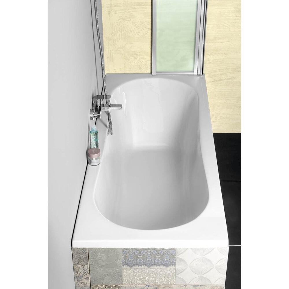 JIZERA Badewanne 120x70x39cm, ohne Füße,weiß