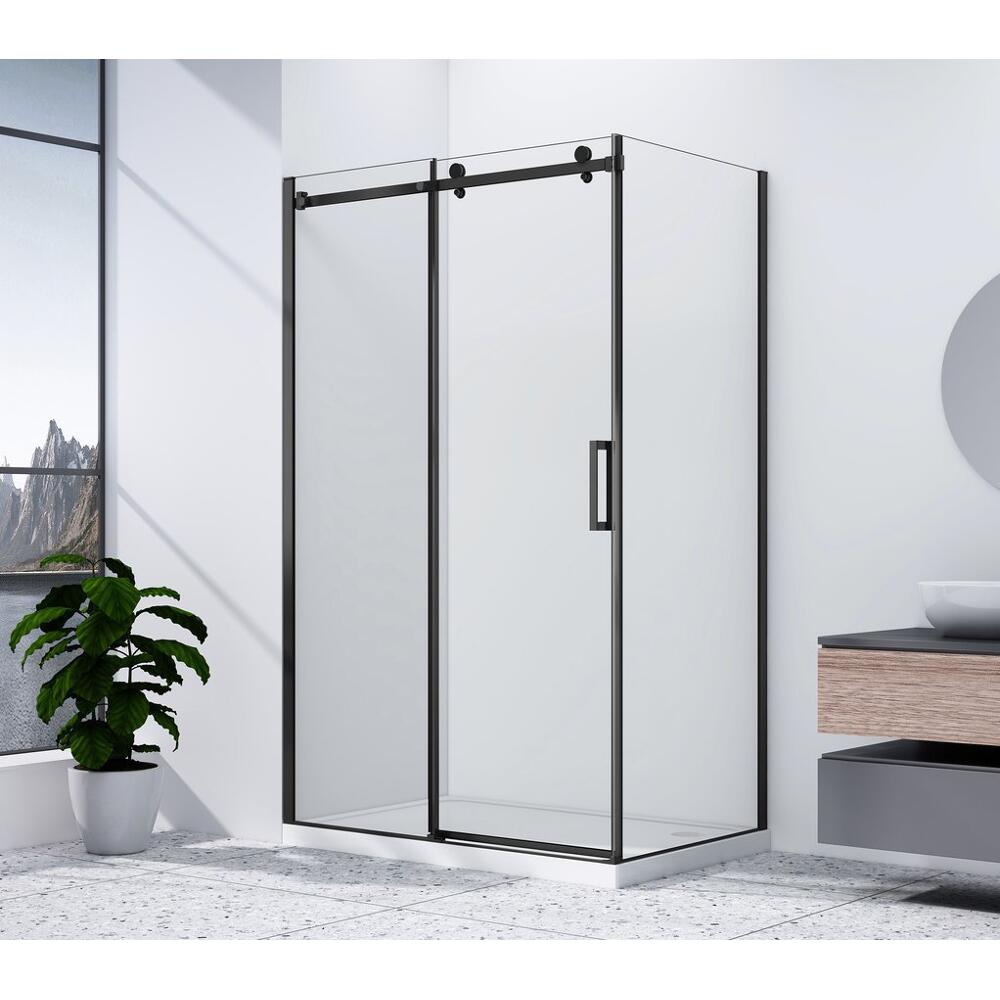 DRAGON BLACK Rechteckige Duschkabine 1300x800mm L/R Variante