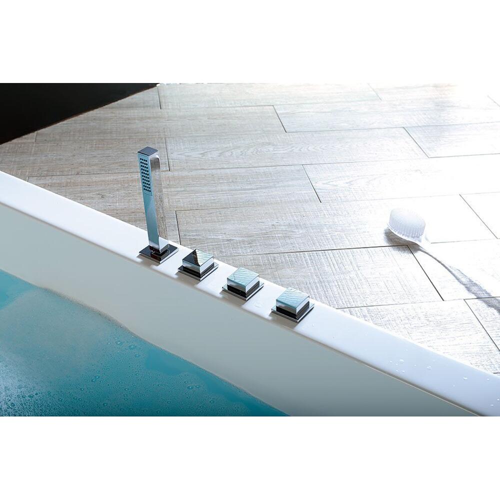 Raumspar Badewanne ANDRA 170x90x45cm, links, weiß