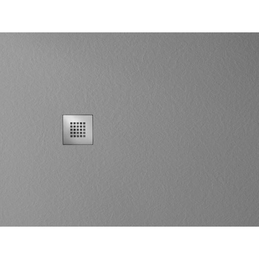 MITIA Gussmarmor Duschwanne, rechteckig 120x80cm, grau