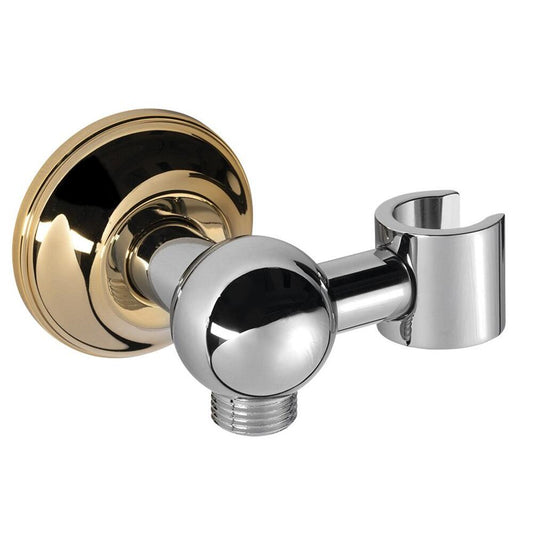 ANTEA Duschanschluss mit Brausehalter, Chrom/Gold