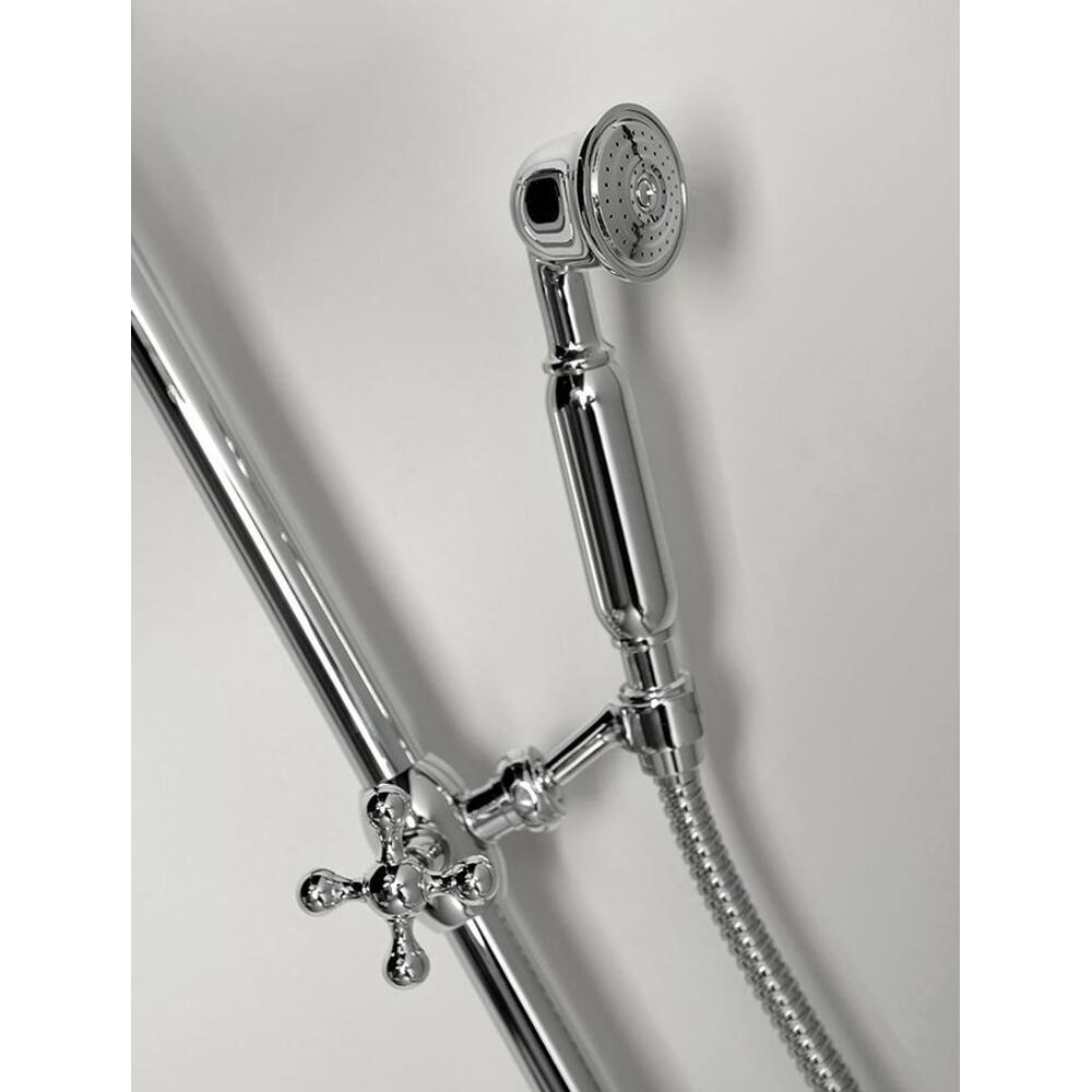 ANTEA Duschsäule ohne Armatur, mit Kopf- und Handbrause, 963-1288mm, Chrom