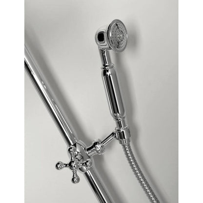 ANTEA Duschsäule ohne Armatur, mit Kopf- und Handbrause, 963-1288mm, Chrom