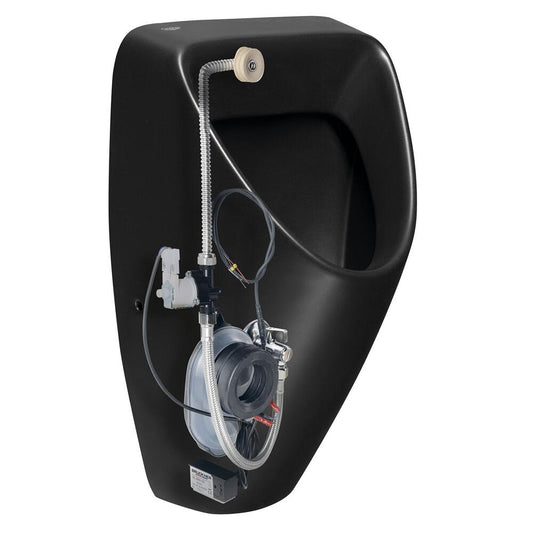 SCHWARN Urinal, schwarz matt mit Infrarot-Spülung