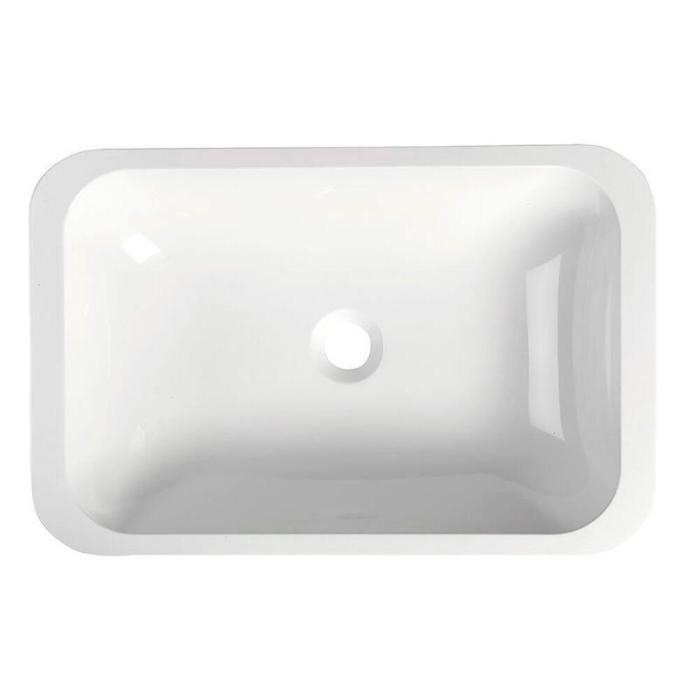 JAPURA Gussmarmor-Waschtisch 55x36cm, weiß