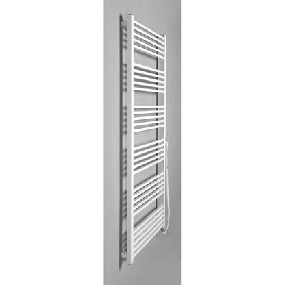 METRO-E Elektrischer Badheizkörper, gerade, 600x1620 mm, 800 W, Weiß