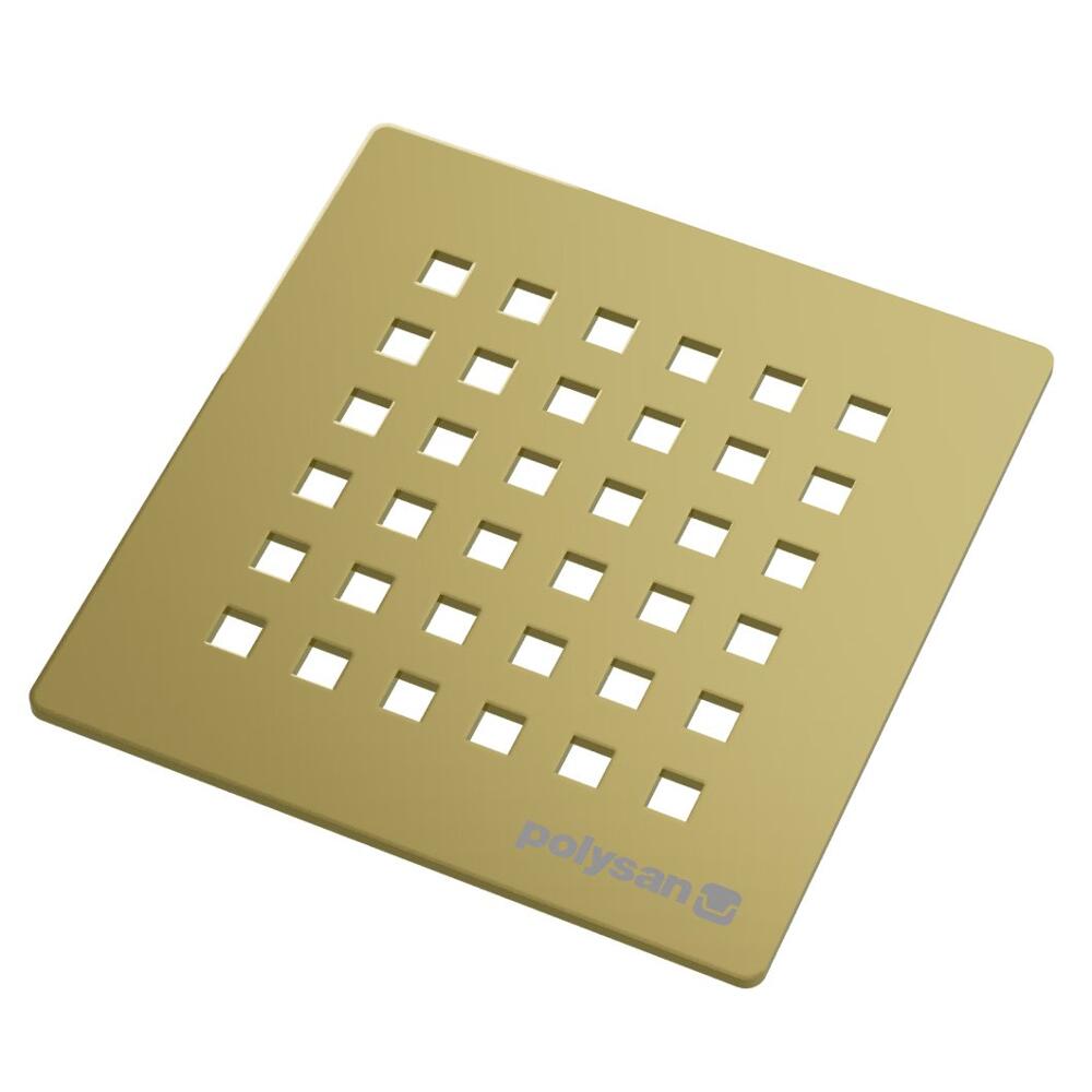 FLEXIA Ablaufabdeckung, eckig, gold matt