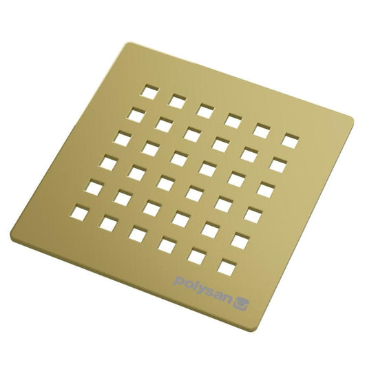FLEXIA Ablaufabdeckung, eckig, gold matt