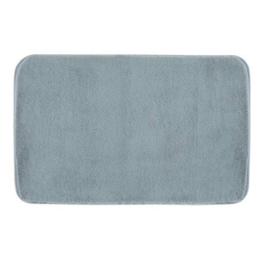 FUZZY Badematte, 50x80cm, 100% Polyester, Anti-Rutsch, azzuro