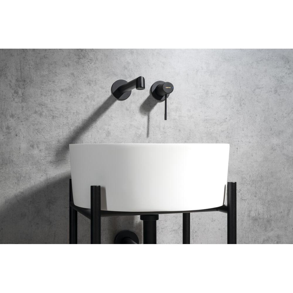 THIN Waschtisch Ø38 cm, Weiß matt