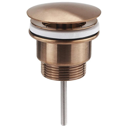 Nicht verschließbare Ablaufgarnitur 5/4" 5/4", große Kappe, H: 10-55mm, Kupfer matt