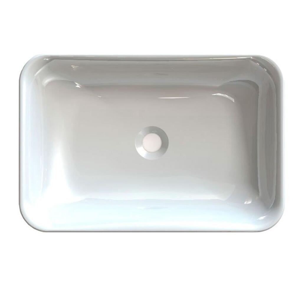 ASTORIA Gussmarmor-Waschtisch 55x12x37cm, weiß