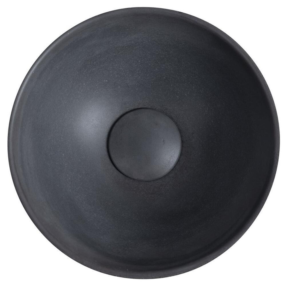 MINOR Betonwaschbecken zum Aufsetzen, Durchmesser 26cm, Anthrazit matt