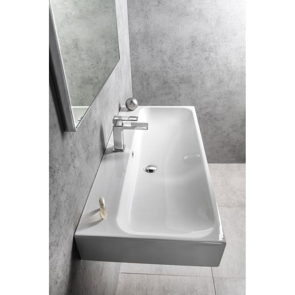 TORIDI Keramik-Waschbecken 101x46cm, weiß