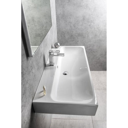 TORIDI Keramik-Waschbecken 101x46cm, weiß