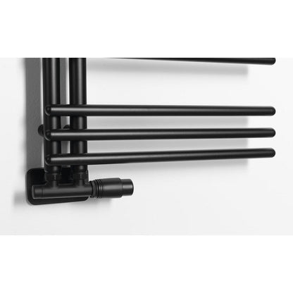 POSEIDON Badheizkörper 450x1140mm, Schwarz matt