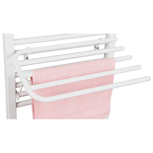 Handtuchtrockner 4-Fach für Heizkörper, Universalklemmung, Länge 60cm, Weiß
