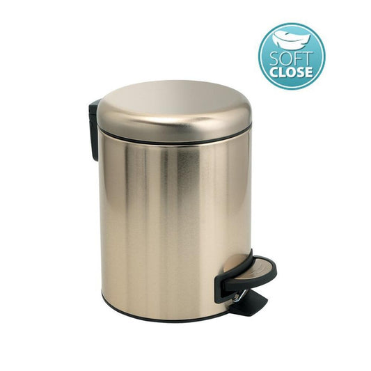 POTTY Kosmetikeimer 3l, Soft Close, Gold matt