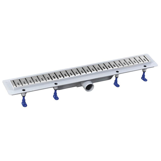 KLAVER Bodenrinne mit Rost aus Edelstahl, L-810, DN50