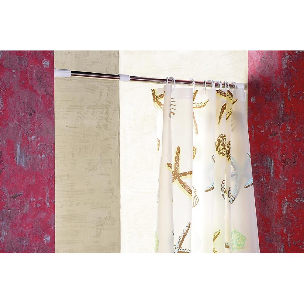Teleskop-Duschstange 70-120cm, polierter Edelstahl