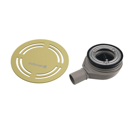 FLEXIA Duschwannenablauf, Ø 90mm, DN40, gold