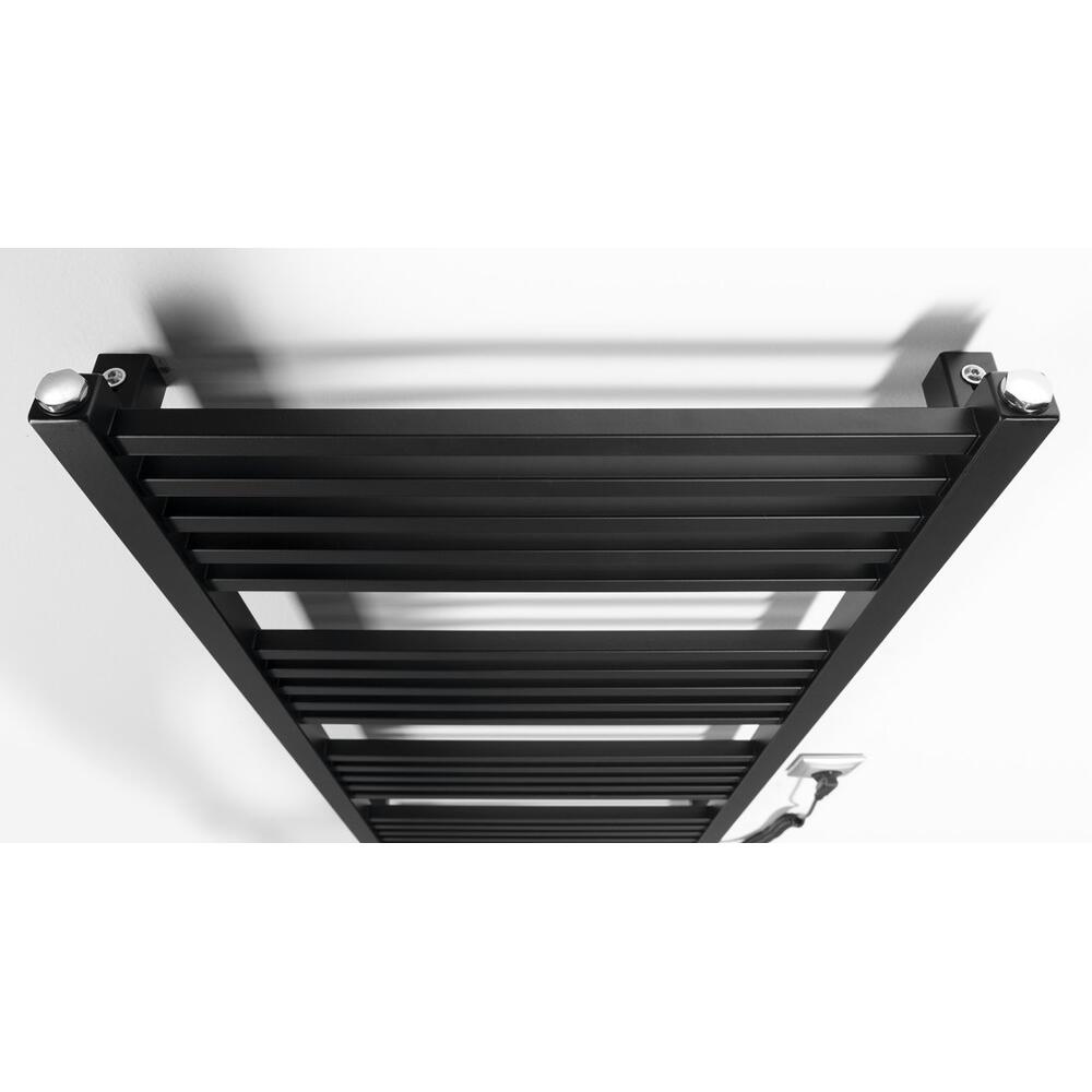 METRO-E Elektrischer Badheizkörper, gerade, 500x1060 mm, 400 W, Schwarz matt