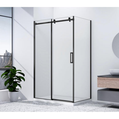 DRAGON BLACK Rechteckige Duschkabine 1500x900mm L/R Variante