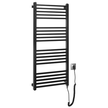 METRO-E Elektrischer Badheizkörper, gerade, 500x1060 mm, 400 W, Schwarz matt