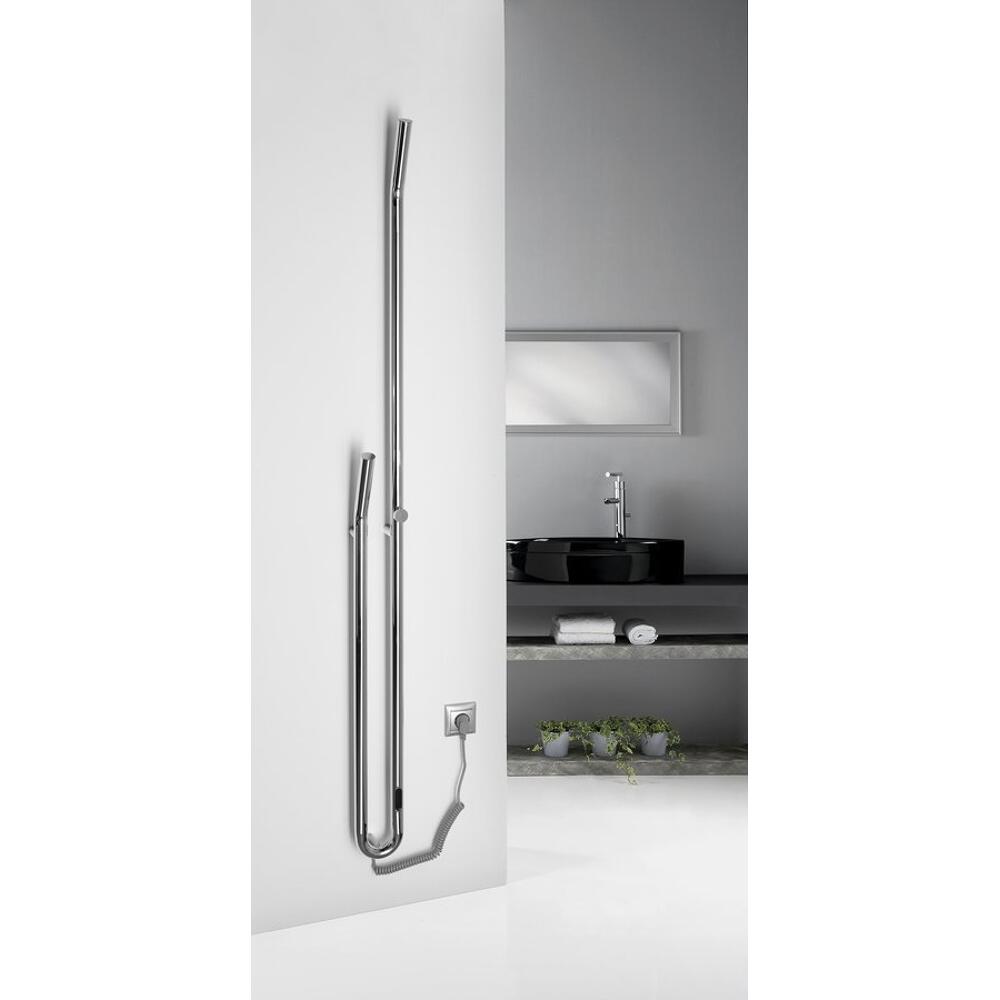 DUOPASSO Handtuchtrockner elektrisch mit Zeitschaltuhr, 122x1700mm, 45 W, Chrom