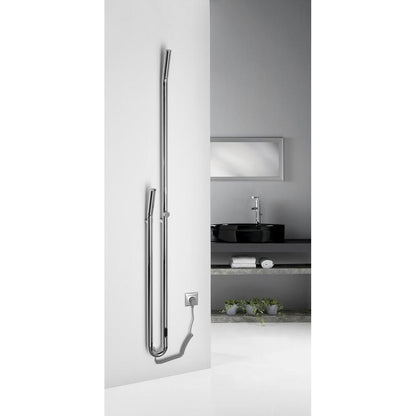 DUOPASSO Handtuchtrockner elektrisch mit Zeitschaltuhr, 122x1700mm, 45 W, Chrom