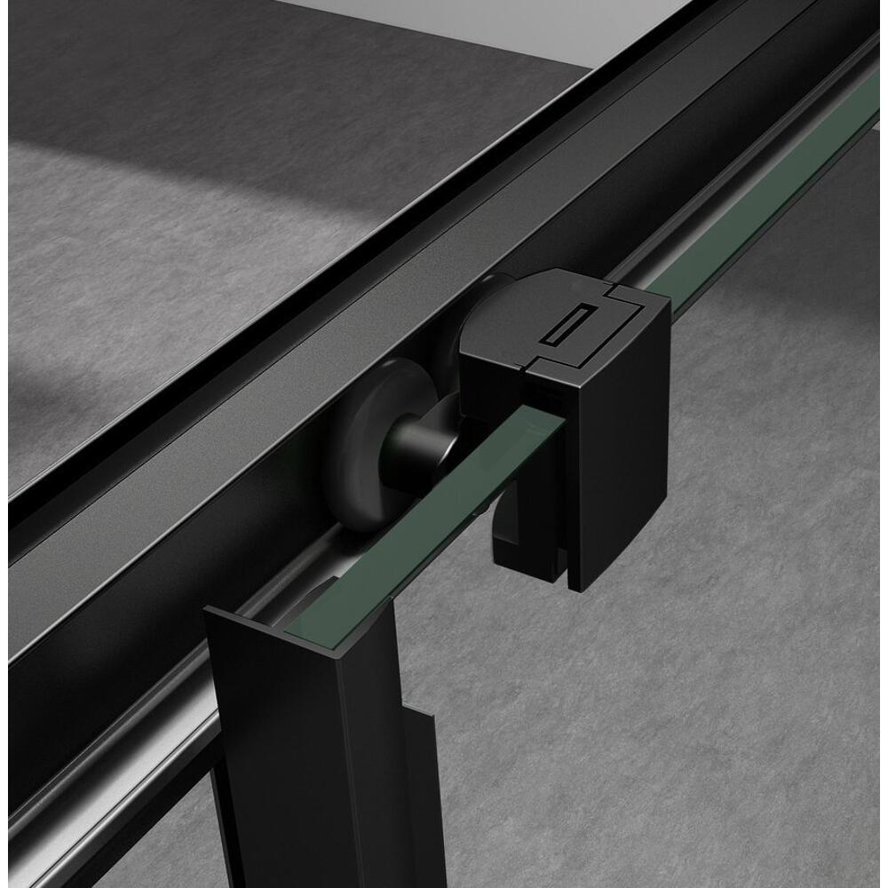 SIGMA SIMPLY BLACK Rechteck-Duschabtrennung 900x800 mm, L/R Variante, Eckeinstieg, Brick Glas