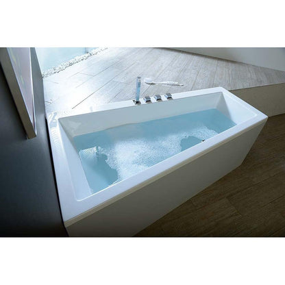 Raumspar Badewanne ANDRA, 180x90x45cm, links, weiß