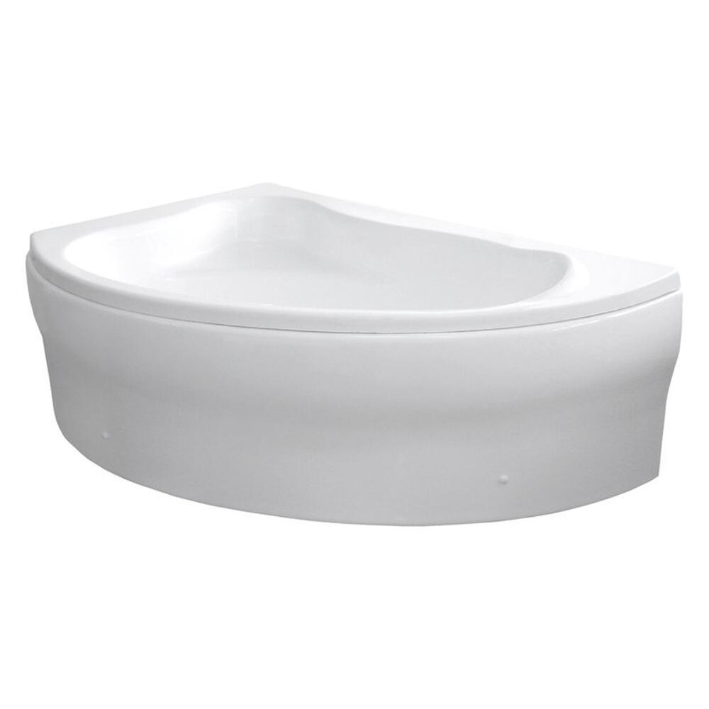 ORAVA Badewanne 150x90x38cm ohne Füße, links, weiß