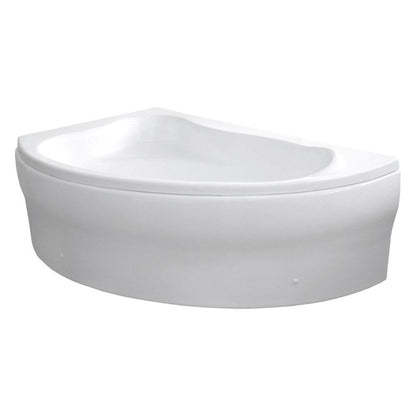 ORAVA Badewanne 150x90x38cm ohne Füße, links, weiß