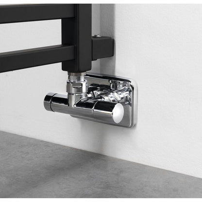 METRO SPACE Raumteiler-Badheizkörper 550x1430 mm,500W, schwarz matt