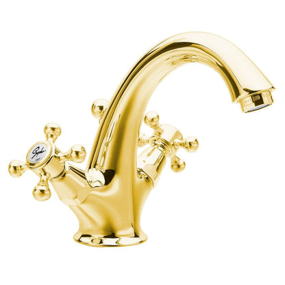 ANTEA Waschtischarmatur mit Ablaufgarnitur 120mm Gold