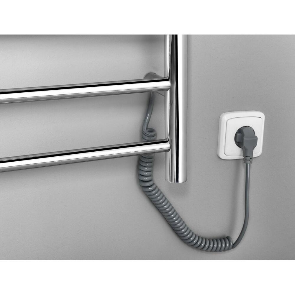 REDONDO Handtuchtrockner elektrisch, rund, 600x1500 mm, 130 W, polierter Edelstahl