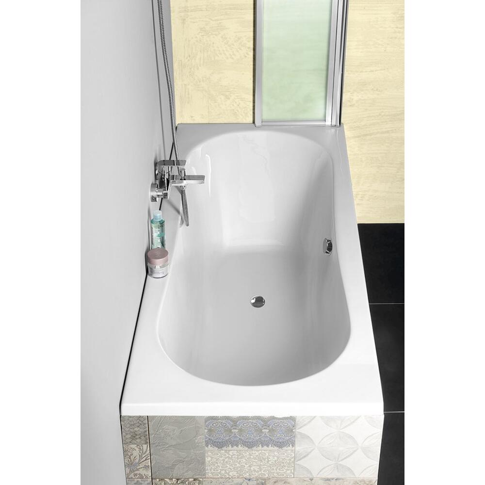 JIZERA Badewanne 180x80x39cm ohne Füße, weiß