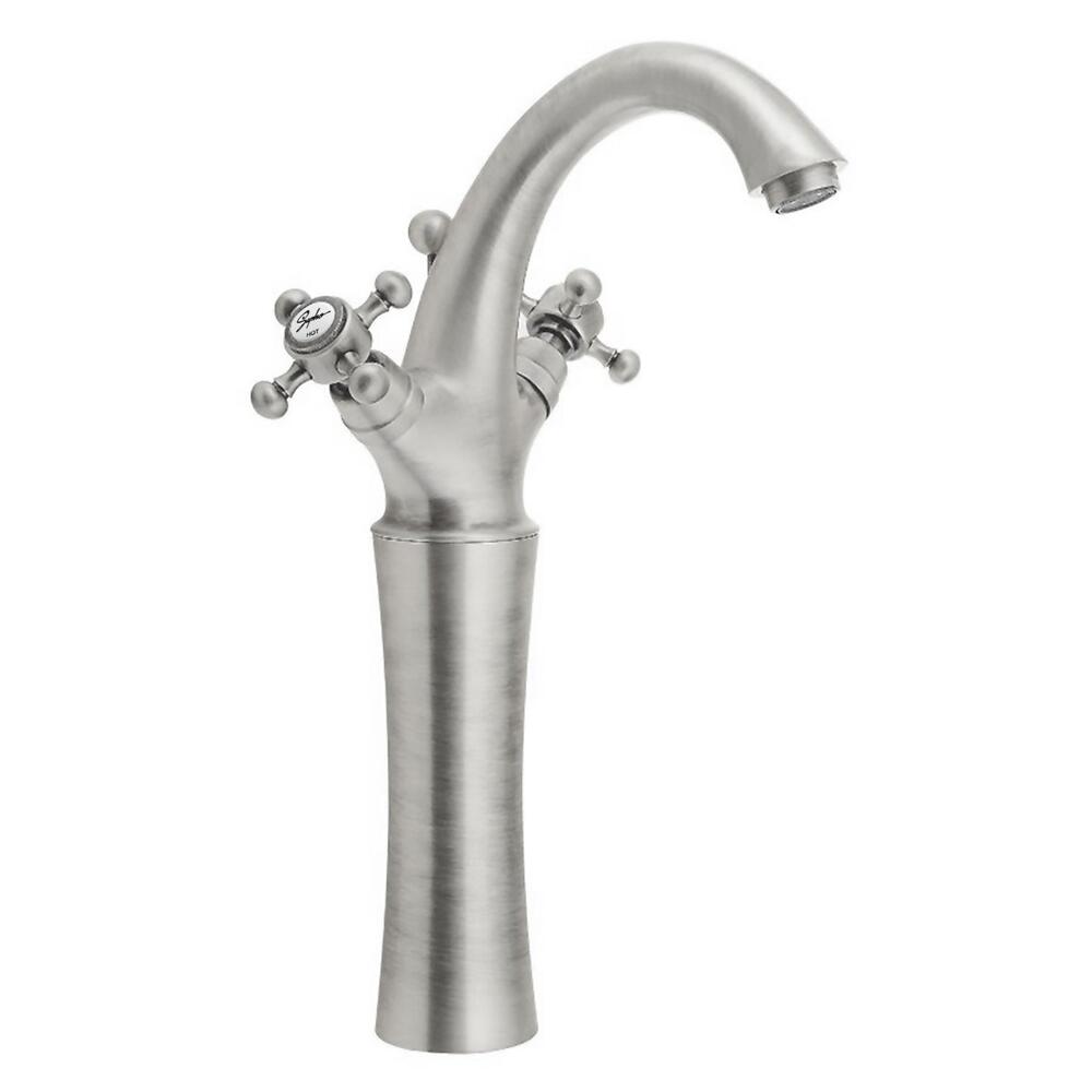 ANTEA Waschtischarmatur, hoch, mit Ablaufgarniturgarnitur, Höhe 300mm, Nickel