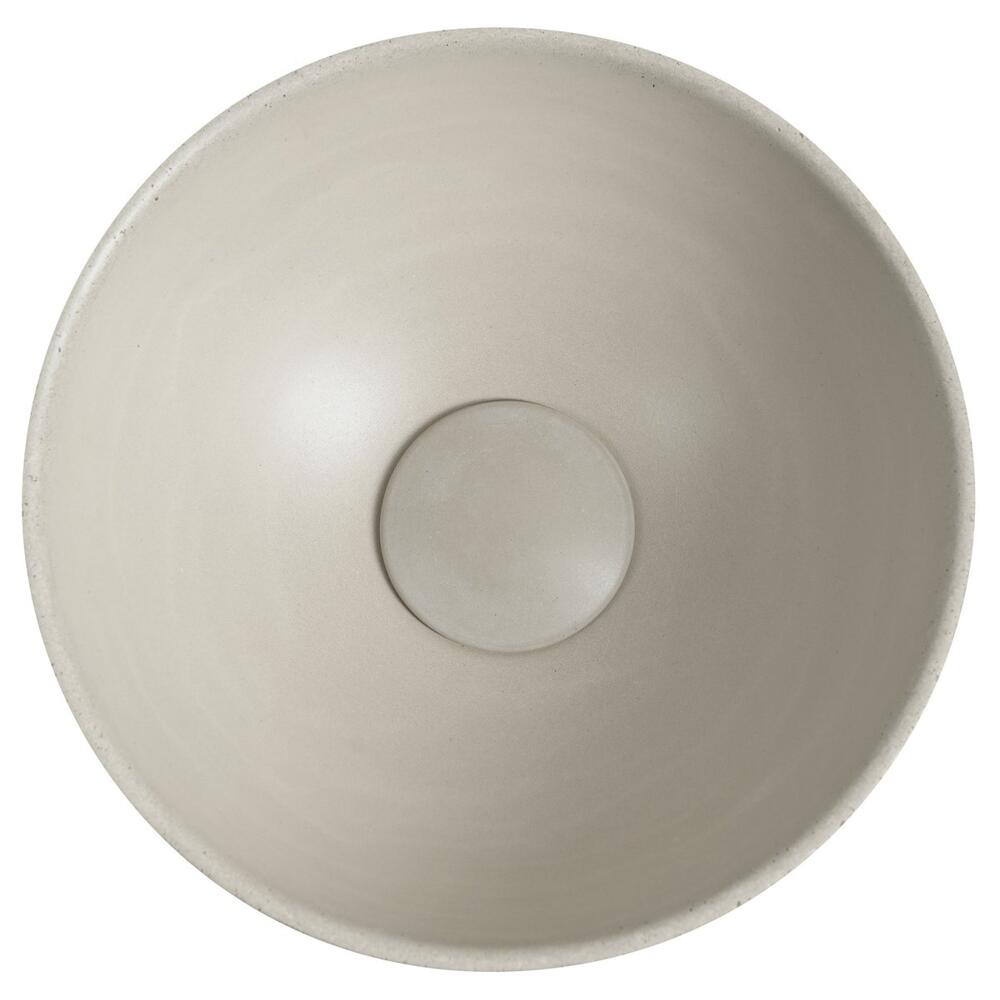 MINOR Betonwaschbecken zum Aufsetzen, Durchmesser 26cm, Sand matt