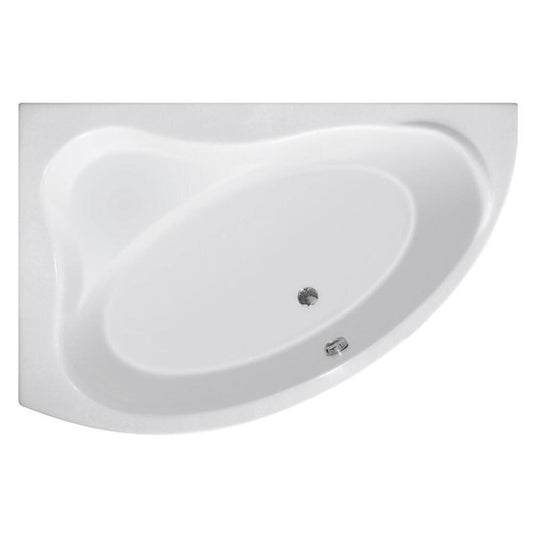ORAVA Badewanne 150x90x38cm ohne Füße, links, weiß