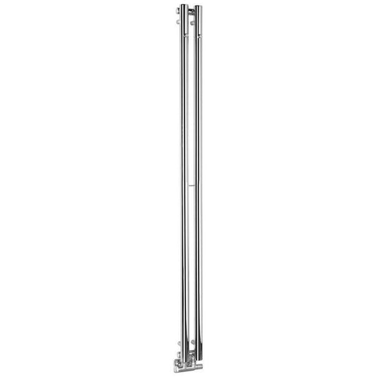 PILON Badheizkörper 122x1800mm, mit 2 Haken, Chrom
