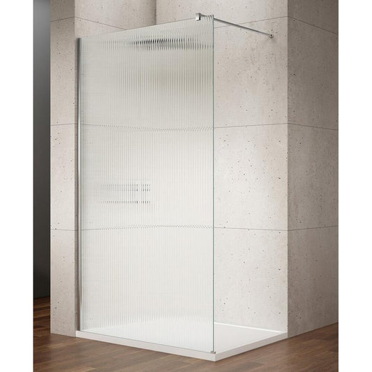 VARIO CHROME Walk-In Duschwand, Nordic Glas, 1400 mm