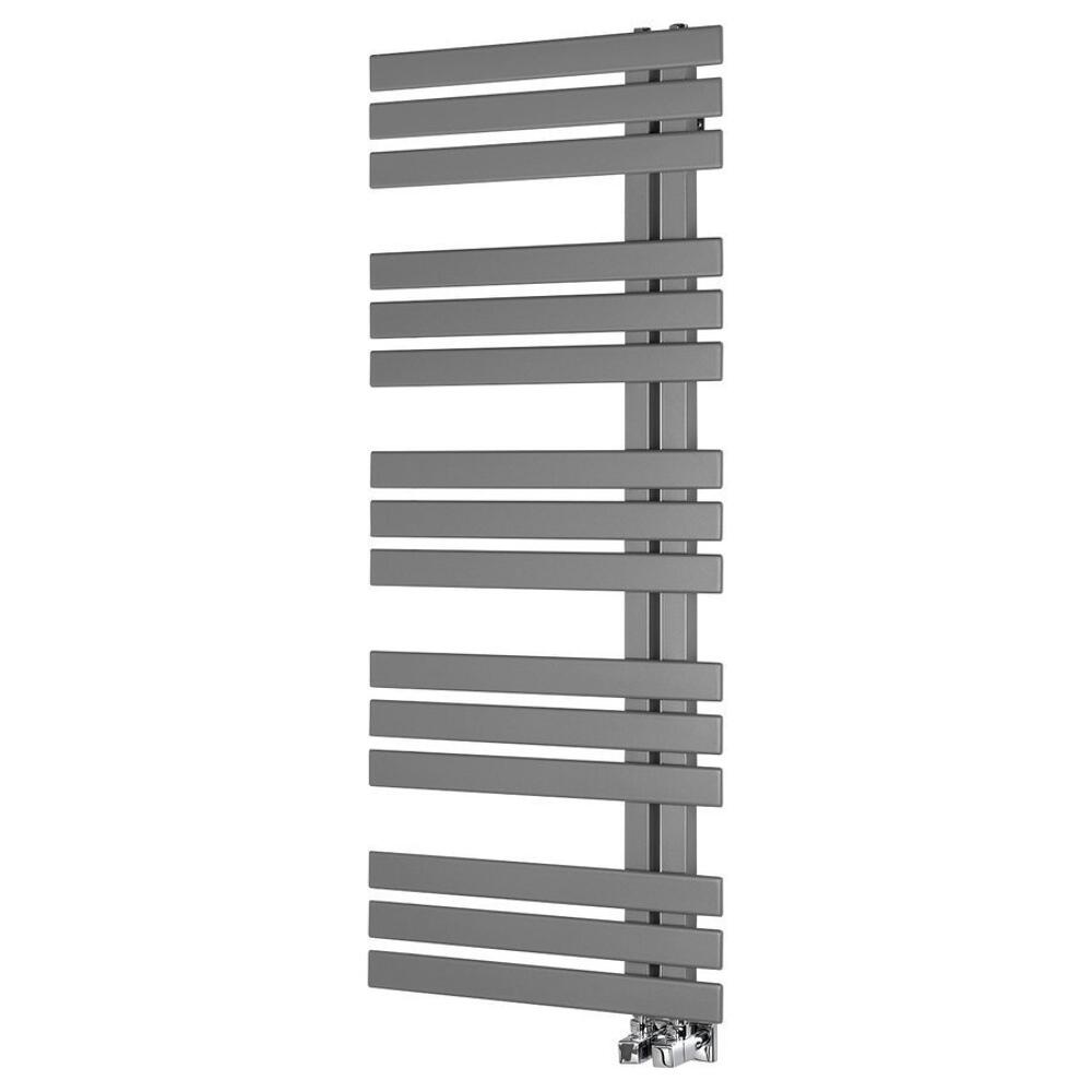 SILVANA Badheizkörper 500x1236 mm, Silber metall